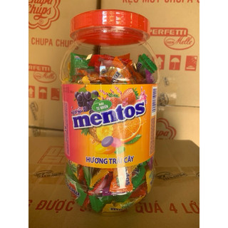 Kẹo mentos trái cây hũ 486gram( 180 viên