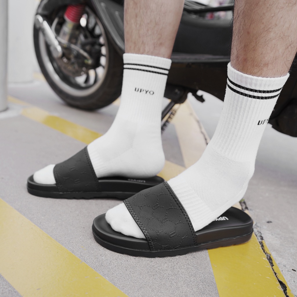 Dép Nam Nữ Quai Ngang UPYO Sand, Dép Lê Đế Cao Su Tăng Chiều Cao, Chống Trơn Trượt,BH 1năm-Sand-UD12 | BigBuy360 - bigbuy360.vn