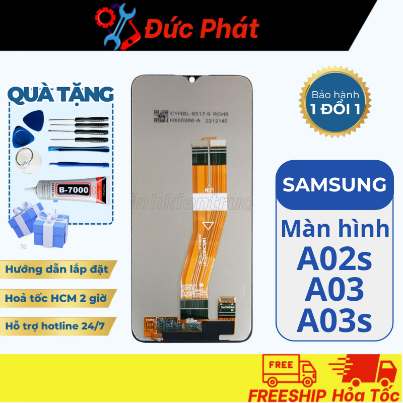 Màn Hình Thay Thế SAMSUNG A02s / A03 / A03s (Tặng kèm bộ sửa và keo)