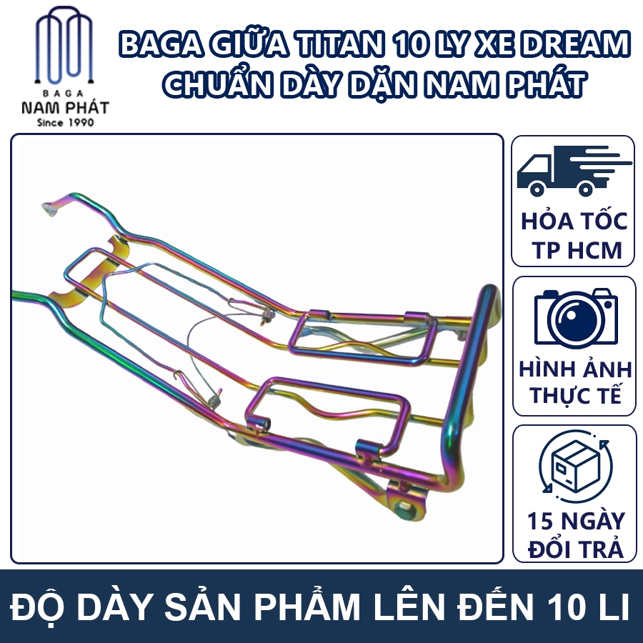 Baga Giữa Dream Inox / 7 Màu Titan 10 Li  10li Nam Phát