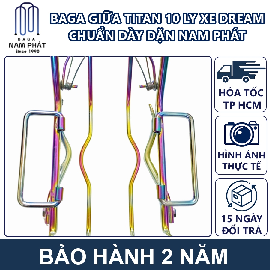 Baga Giữa Dream Inox / 7 Màu Titan 10 Li  10li Nam Phát