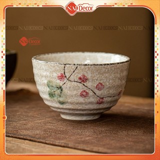 Chén hoa anh đào cao cấp, phụ kiện trà Nai Decor