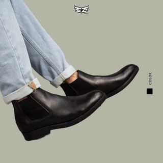 Giày bốt cổ lửng - giày cổ lửng - giày da nam - chukka boots - boots cổ thấp - giày bốt mũi tròn