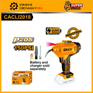 Máy bơm hơi cằm tay dùng pin 20v ingco cacli2018
