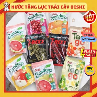 Nước oishi sundays/ t rexx/ tea go / 200ml nhiều hương vị trái cây - nước tăng lực