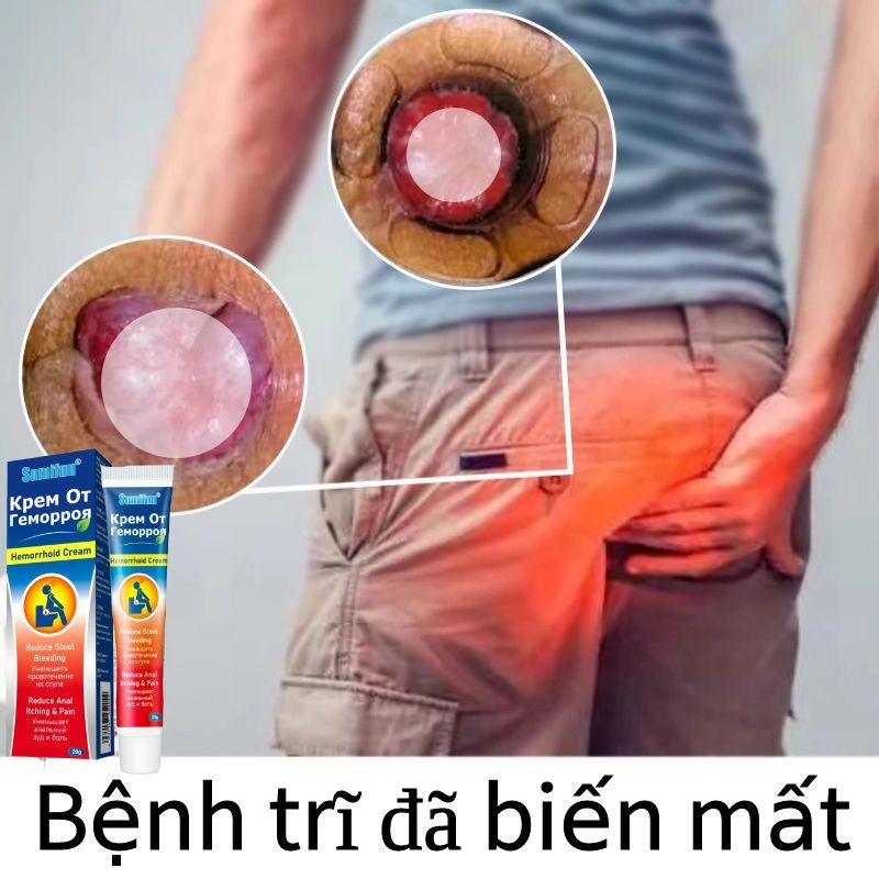 Kem bôi trĩ gel Hỗ Trợ Giảm Bệnh Trĩ giúp co búi trĩ đau rát hậu môn làm giảm sưng trĩ Chảy máu khi đi tiêu