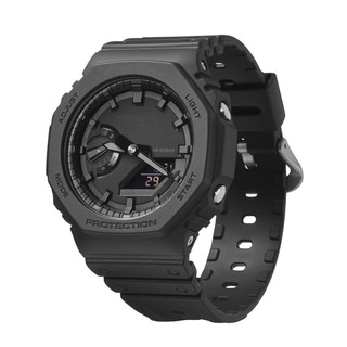 Đồng hồ thể thao nam ga_2100,đồng hồ nam thời trang chống sock, chống nước dual time, giờ thế giới,bấm giờ thể thao