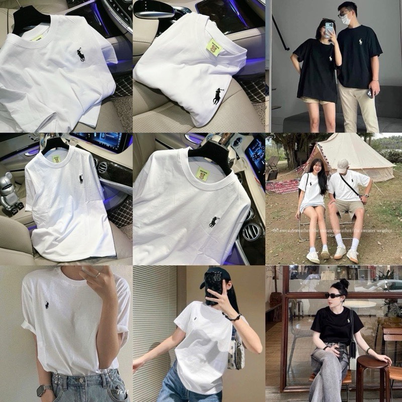 Áo Phông Nữ Cotton Tàu Loại 1 Dầy Dặn Mềm Mại Mát Co Giãn Thêu Ngựa Cổ Tròn Form Rộng Siêu Hot MA911 | BigBuy360 - bigbuy360.vn