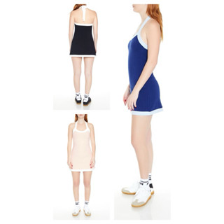 Đầm F21 Phối Màu Buộc Nơ Sau Cổ