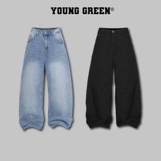 Quần Smart Baggy Jeans - Phom Ống Siêu To - Young Green Menswear Pants Nam