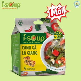 Canh I.Soup Gà Lá Giang túi 6 viên _túi 72gr