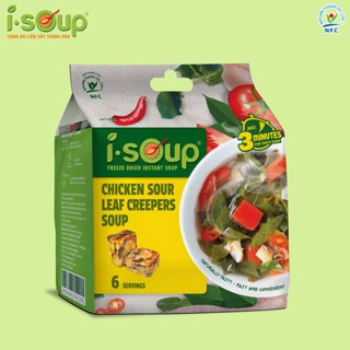 Canh I.Soup Gà Lá Giang túi 6 viên _túi 72gr