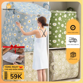 Giỏ đựng quần áo bằng vải chống nước (100L,140L ,180L),túi đựng chăn màn đa năng, có thể gấp gọn, giỏ cất trữ trang trí