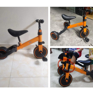 xe đạp 3 bánh, chòi chân, thăng bằng 3in1 dành cho bé 1-4 tuổi