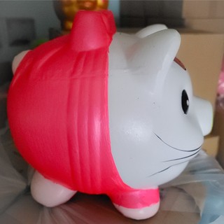 Heo đất tiết kiệm hình mèo kitty có nơ size vừa 28cm