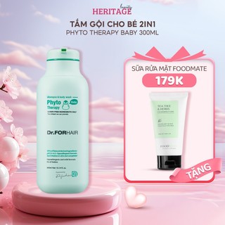 Sữa tắm gội dịu nhẹ toàn thân cho bé 2 trong 1 chiết xuất thực vật Dr.FORHAIR Phyto Therapy Shampoo and Body Wash 300ml