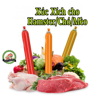 Xúc xích cho hamster/chó/mèo. Xúc xích dinh dưỡng cho vật nuôi.