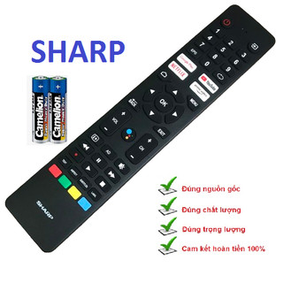 Remote điều khiển tivi sharp giọng nói, Remote TV Android Tivi Sharp 42 inch 2T-C42EG2X chính hãng