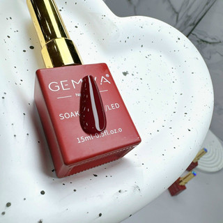sơn gel đỏ thạch  Gemiya-sơn gel-sơn thạch đỏ-Đồ Nails Nhật Quyên