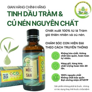 Tinh dầu tràm ngâm củ nén Mộc San 50ml