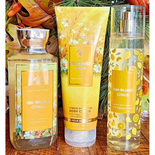 Bộ sản phẩm tắm dưỡng xịt thơm toàn thân Bath and Body Works - Sun Washed Citrus