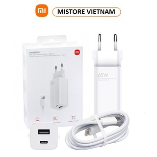 Adapter sạc nhanh Xiaomi công nghệ GaN 65W 1A1C - Hàng Chính Hãng