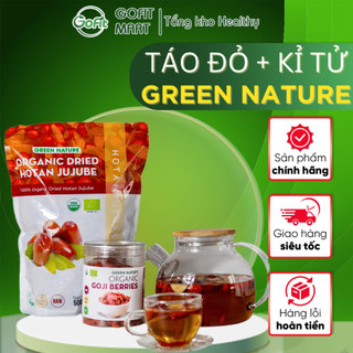 Táo đỏ - kỷ tử - hắc kỉ tử hữu cơ green nature, gofit mart