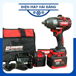  Máy Siết Bulong Pin DRAMA D5600 Lực Siết 1880Nm Động Cơ Không Chổi Than Siêu Mạnh Mẽ Bền Bỉ Sử Dụng Chân Pin Phổ Thông 
