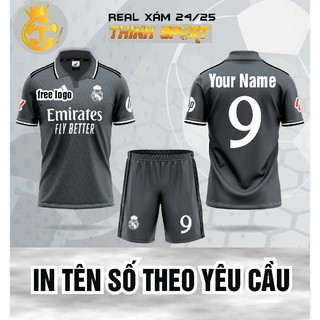 Áo Đá Banh, Áo Bóng Đá Vải Thun Cao Cấp RiAn Nhiều Mẫu In Sẵn Tên Số Theo Yêu Cầu