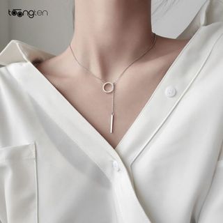 Dây chuyền Infinity Bạc S925 Hình học độc đáo | Vòng cổ nữ trang sức thời trang