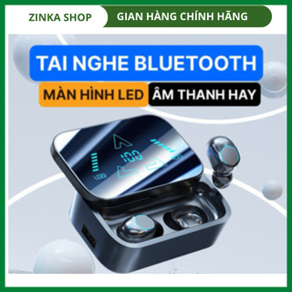 Tai Nghe bluetooth 5.3 Nghe Gọi Thu Mic Phù Hợp Khi Mang Bảo Hiểm, IPX5 Chống Nước Chống Ồn, Nghe 6 Tiếng ZINKA