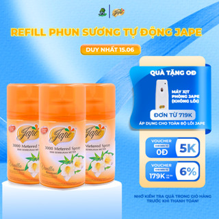 Combo 3 Lõi Xịt Phòng Tự Động Jape, Bình Xịt Phòng Tự Động Chính Hãng Hương Tự Nhiên
