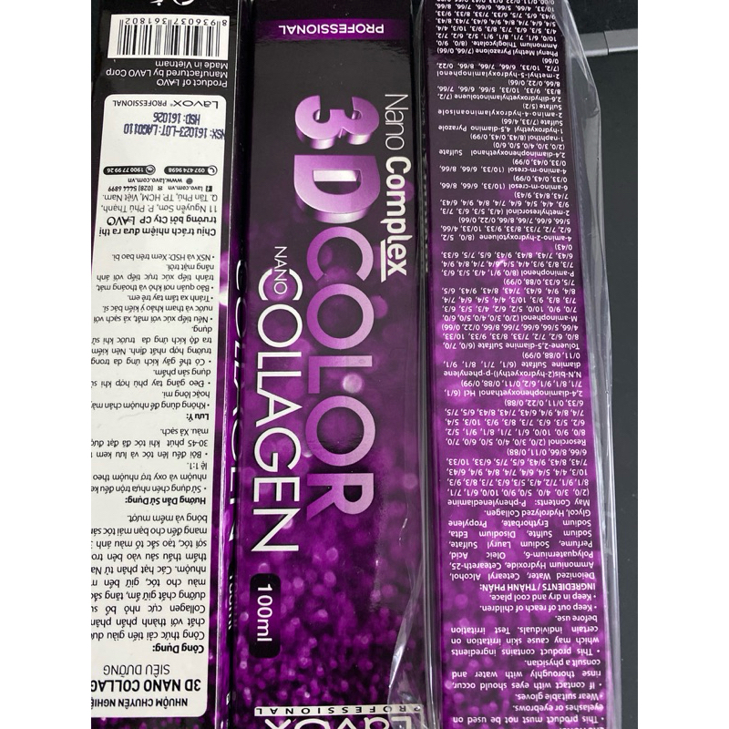 Oxy/Nhuộm LAVOX Nano Complex COLLAGEN 100ml