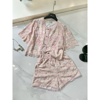 Set bộ thô hoa nhí thêu ren min • melanie boutique
