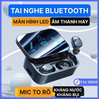 Tai Nghe bluetooth 5.3 Nghe Gọi Thu Mic Phù Hợp Khi Mang Bảo Hiểm, IPX5 Chống Nước Chống Ồn, Nghe 6 Tiếng TÀI