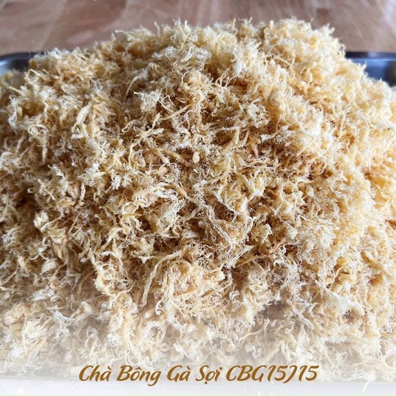 ( Hũ 500G) CHÀ BÔNG GÀ- RUỐC GÀ (THỊT ỨC GÀ TƯƠI)