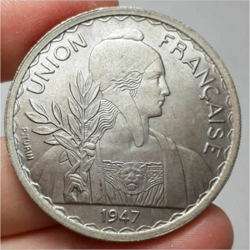 Xu thời Pháp 1 Piastre 1947👉 MỚI SIÊU ĐẸP chưa Sữ Dụng HIẾM