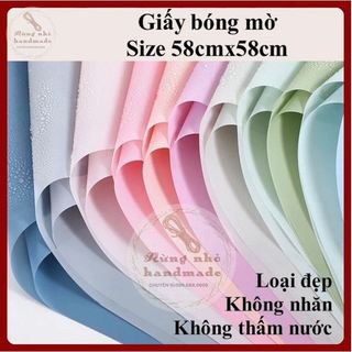 Giấy gói hoa bóng mờ, size 58x58cm, không thấm nước
