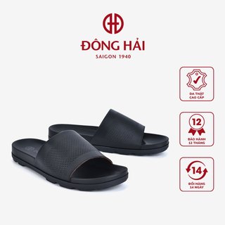 Dép quai ngang nam Đông Hải chất da bò cao cấp thiết kế trẻ trung - D1809