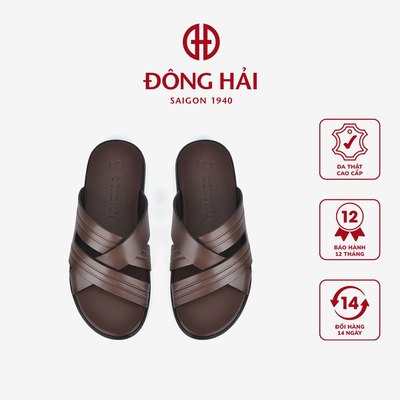Dép Quai Ngang Nam Đông Hải Cách Điệu Đan Chéo - D1821