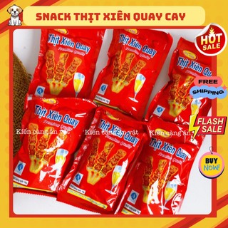 Snack thịt xiên quay