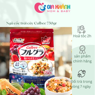 [DATE MỚI] Ngũ cốc Calbee đỏ, hoa quả và hạt sấy khô ăn sáng đầy đủ dinh dưỡng bản nội địa Nhật