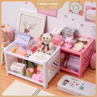 Kệ 2 tầng để bàn mini cho bé Trung thành Plastic
