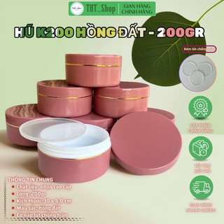 Combo 10 hủ đựng kem cao cấp 200gr - màu hồng đất