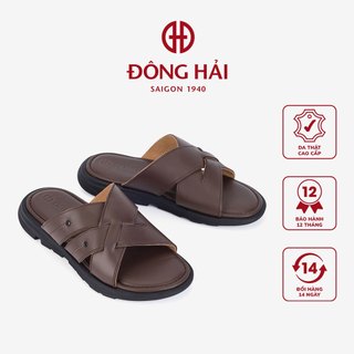 Dép nam đông hải quai ngang đan chéo 3cm - d3111