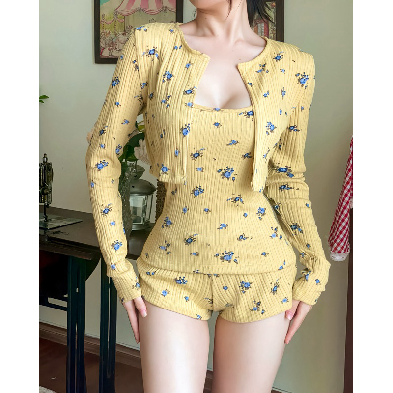 SET ĐỒ NGỦ MINI 3 MÓN NHIỀU MÀU 🌈