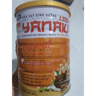 Sữa hạt dinh dưỡng Fidimilk Yanaki organic lon 800g dùng được cho người ăn chay