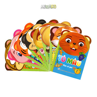 Combo 8 cuốn tô màu 8 chủ đề cho bé
