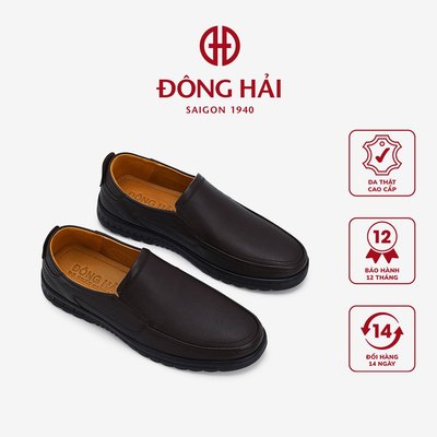 Giày lười nam Đông Hải da bò cao cấp  với độ sần tự nhiên tăng vẻ nam tính -   G0344