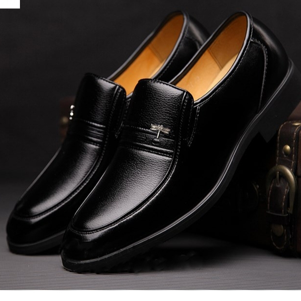 Giày Tặng Bố  Giày Tây Nam Trung Niên  Nam Da Bò LEX - G10 Hàng Cao Cấp Bảo Hành 24 tháng